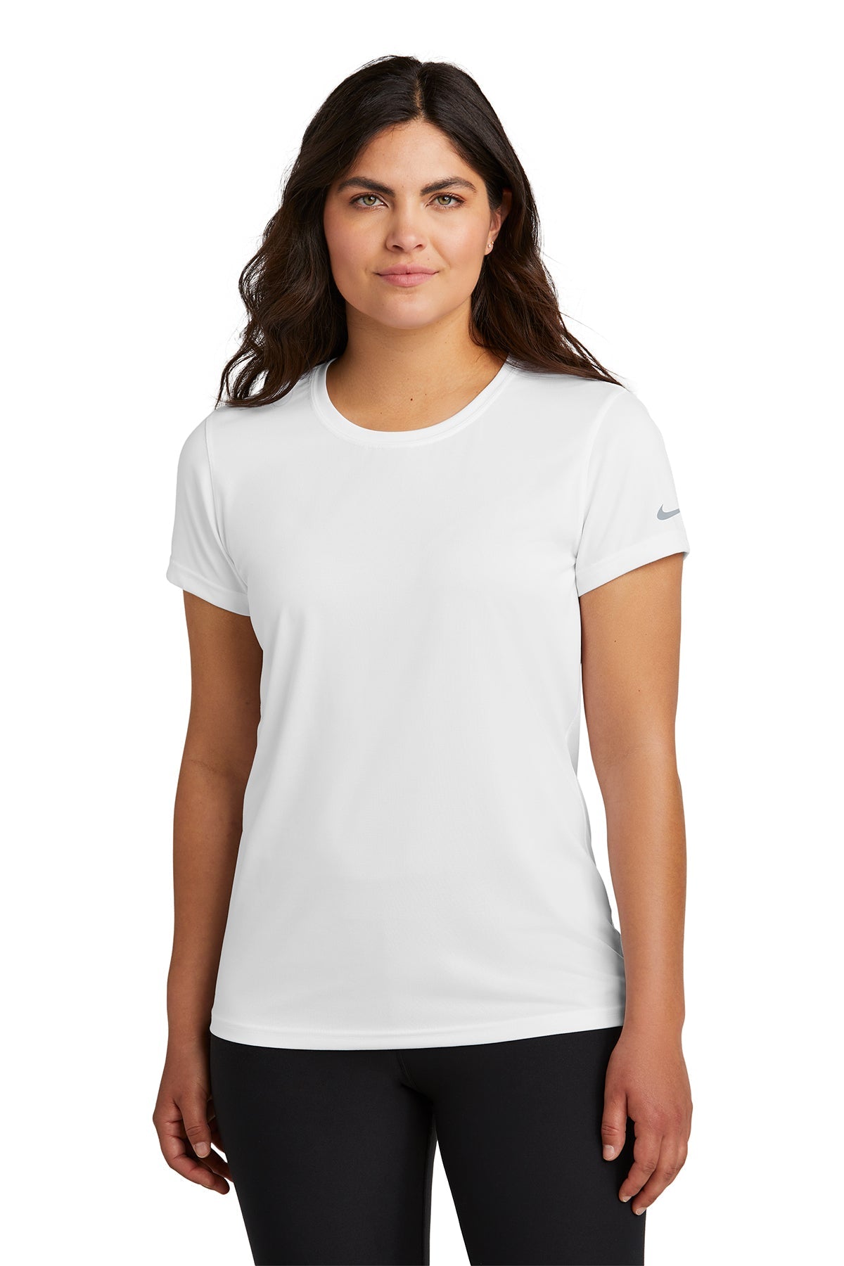 Nike® Ladies Swoosh Sleeve Legend Tee (NKDX8734)