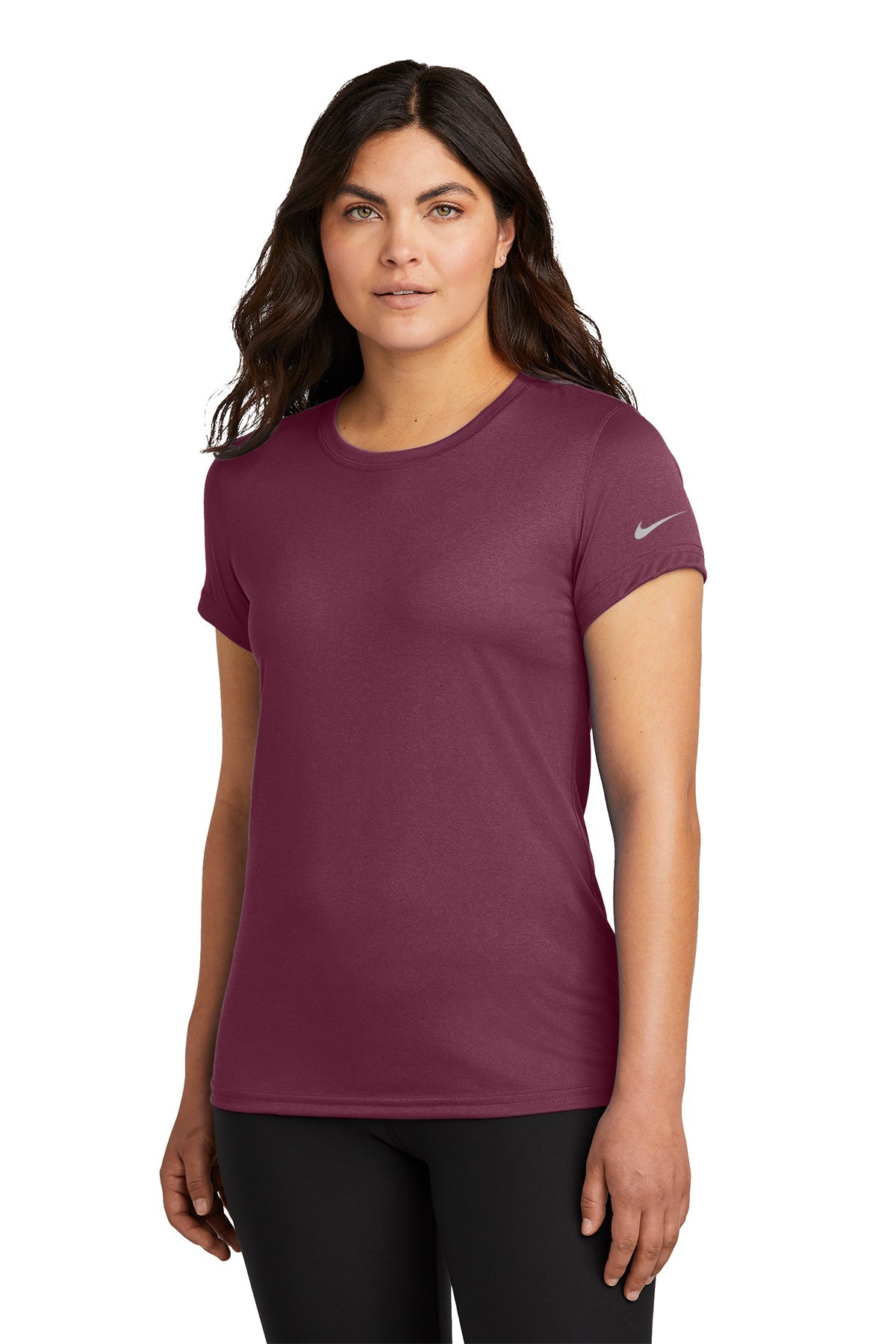 Nike® Ladies Swoosh Sleeve Legend Tee (NKDX8734)