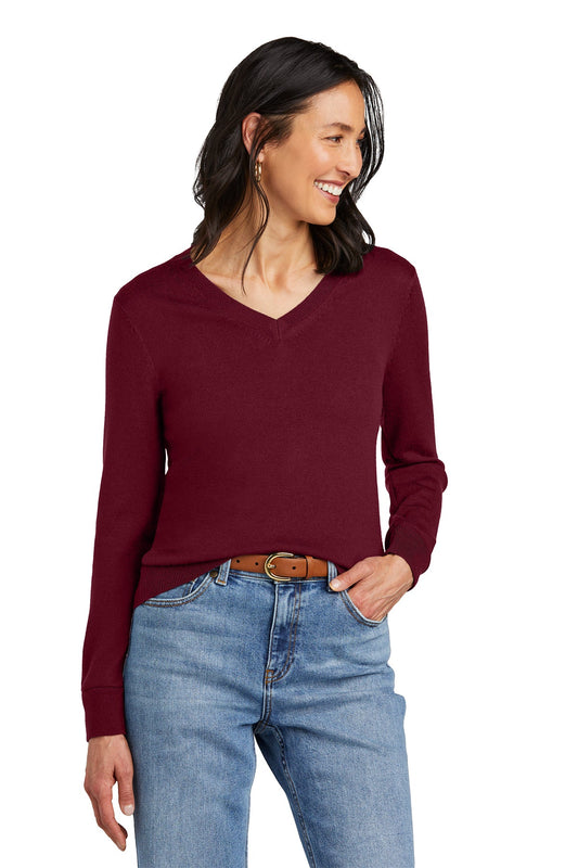 Brooks Brothers® Ladies' Washable Merino V-Neck Sweater (BB18411)