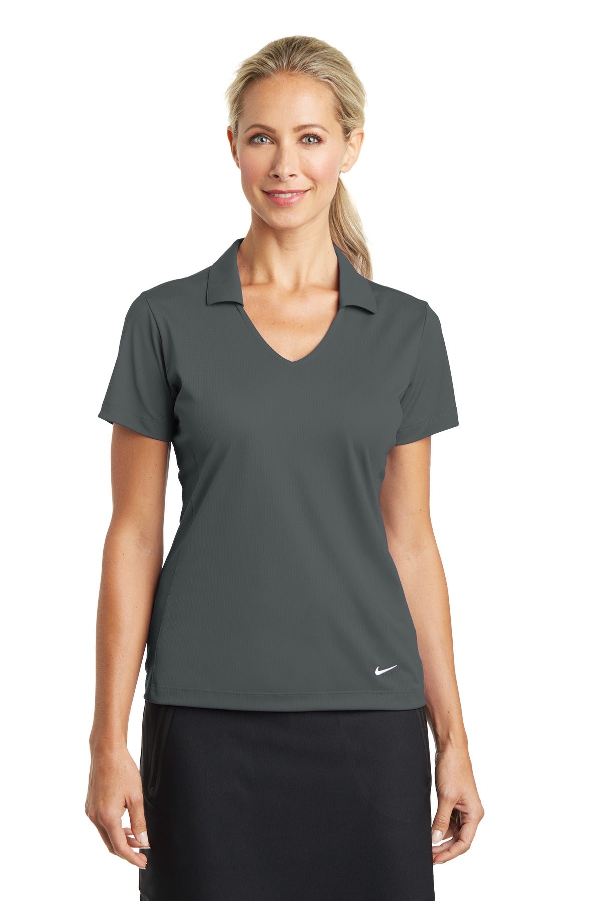 Nike® Ladies Dri-FIT Vertical Mesh Polo (637165)
