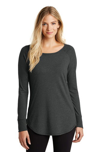 District Ladies Perfect Tri-Long Sleeve Tunic Tee (DT132L)
