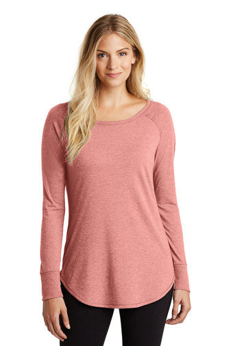 District Ladies Perfect Tri-Long Sleeve Tunic Tee (DT132L)