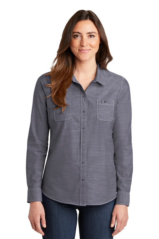 Port Authority® Ladies Slub Chambray Shirt (LW380)